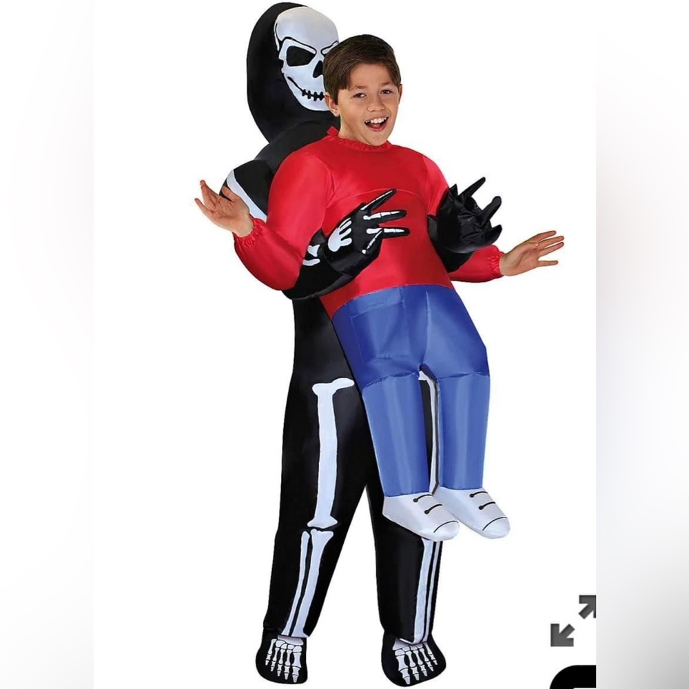 Spritz Skeleton Illusion Kids Costume - Black, White, Red, Blue